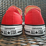 Кеди All Star Chuck Taylor (Red OX) червоні низькі, фото 3