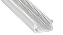 Профіль алюмінієвий LUMINES Lighting для LED стрічки: Модель A - накладний білий, H=9,3 мм, W=16 мм, L=4150 мм, S=2,0 мм, Made in