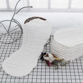 Вкладиш мусліновий 12-ти шаровий для багаторазових підгузників 34х13 см