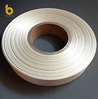Стрічка сатинова бежева (молочна) PREMIUM 15 мм х 200м