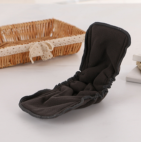 Вкладиш 5-ти шаровий бамбуково вугільний з резиночками 31х14 см Чорний 30316