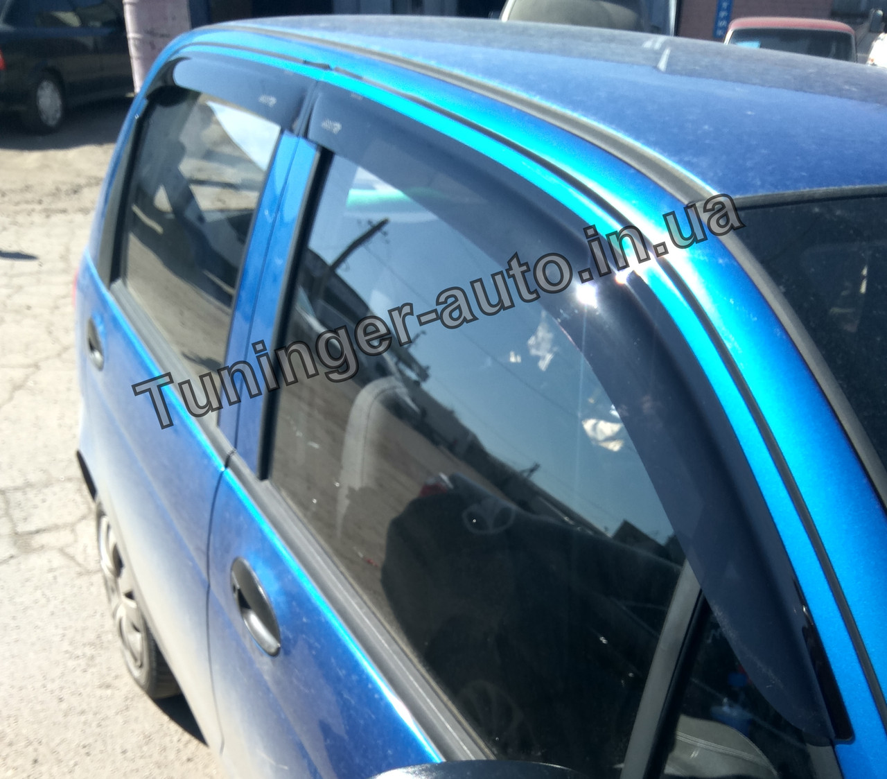 Вітровики, дефлектори вікон Daewoo Matiz 1997- (ANV), фото 1