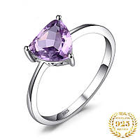 Женское серебряное кольцо 925 пробы 1,73 грамма с натуральным аметистом "Magic amethyst", размер 16,5