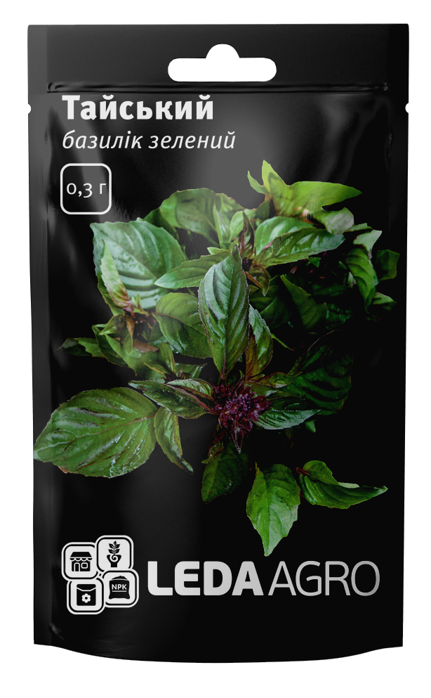 ТМ LEDAAGRO Базилік зелений Тайський 0,3 г