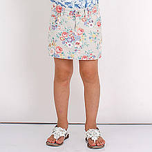 Стильна дитяча спідниця для дівчинки з принтом квітів BRUMS Італія 141BGCA002 Бежевий