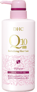 DHC Q10 Revitalizing Hair Serum Shampoo EX  Шампунь для волосся з коензімом Q10 і сироваткою для волосся 40+, 500 мл