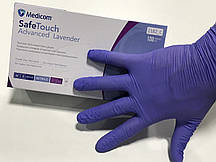 Рукавички нітрилові Medicom SafeTouch Advanced Lavander - 50 пар, розмір S (без пудри) лавандові