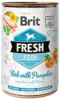 Консерви для собак Brit Fresh Fish With Pumpkin риба, гарбуз 400 гр (100162)