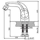 Змішувач для біде Haiba Alaska 002, фото 2