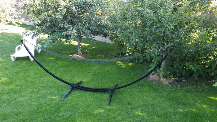 Садовый гамак на металлическом каркасе, Гамак для дачи с каркасом, цена ...