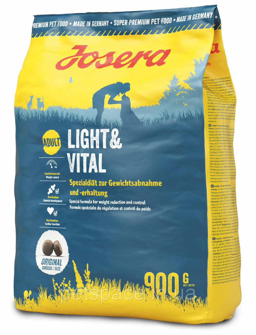 Сухий корм Josera Light Vital (Йозера Лайт Вітал для зниження ваги) 900 г