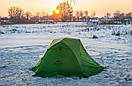 Намет двомісний туристичний з футпринтом Naturehike Star River 2 Silicone 20D зі спідницею Green, фото 6