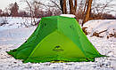 Намет двомісний туристичний з футпринтом Naturehike Star River 2 Silicone 20D зі спідницею Green, фото 7