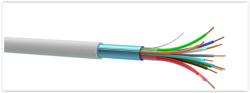 ALARM CABLE 4x0.22 (мідь, з житловою заземлення) (за 100 м)