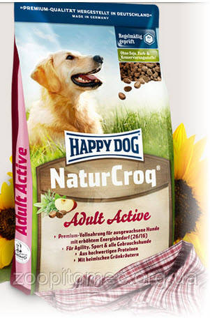 Корм для собак Happy Dog (Хеппі Дог) NaturCroq Active для активних собак, 15 кг
