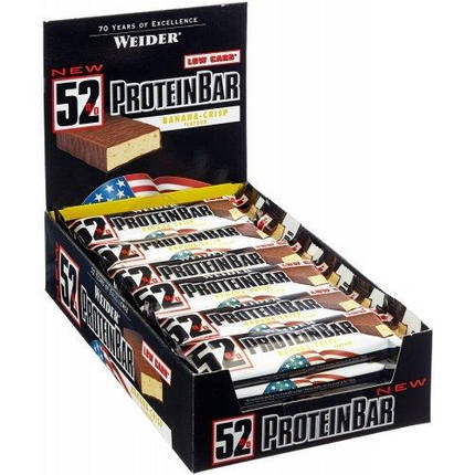 Протеїновий батончик Weider 52 % Protein Bar 50 g, фото 2