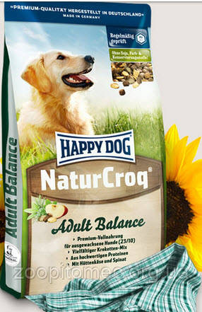 Корм для собак Happy Dog (Хеппі Дог) NaturCroq Adult Balance для всіх порід, 15 кг