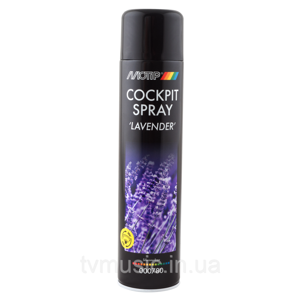 Поліроль для пластику Motip Cockpit Spray Лаванда 600 мл