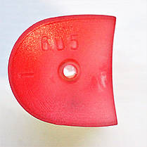 Жіночий Каблук пластиковий 605 червоний р. 1-3 h-5.0-5.4 див., фото 3