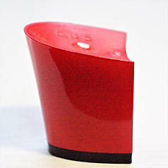 Каблук жіночий пластиковий 605 червоний р.1-3 h-5.0-5.4 см. 2