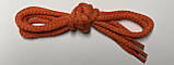 Шнурки прості круглі помаранчеві 100 см (Товщина 5 мм), фото 2