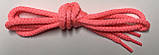 Шнурки прості круглі рожеві 120 см (Товщина 5 мм), фото 2