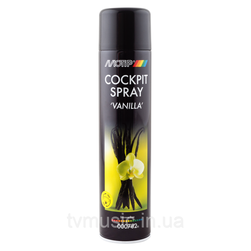 Поліроль для пластику Motip Cockpit Spray Ваніль 600 мл