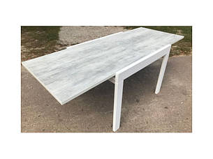 Кухонний стіл трансформер Слайдер дерево + ДСП Fusion Furniture, колір білий / Урбан лайт, фото 2