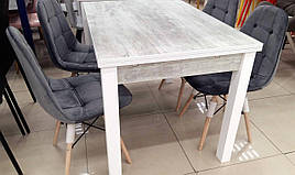 Стіл обідній Марсель Fusion Furniture, колір білий / Урбан лайт