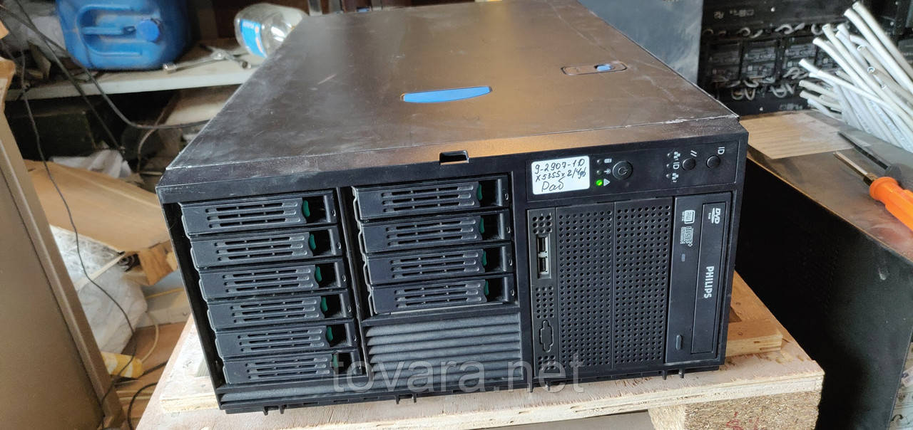 Сервер INTEL S5000PSL LGA771 + 2* X5355 + 2* 4 Гб + 10* 73.5 Гб