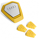 Оригінальний освіжувач повітря Audi singleframe fragrance dispenser (жовтий), артикул 80A087009B, фото 2