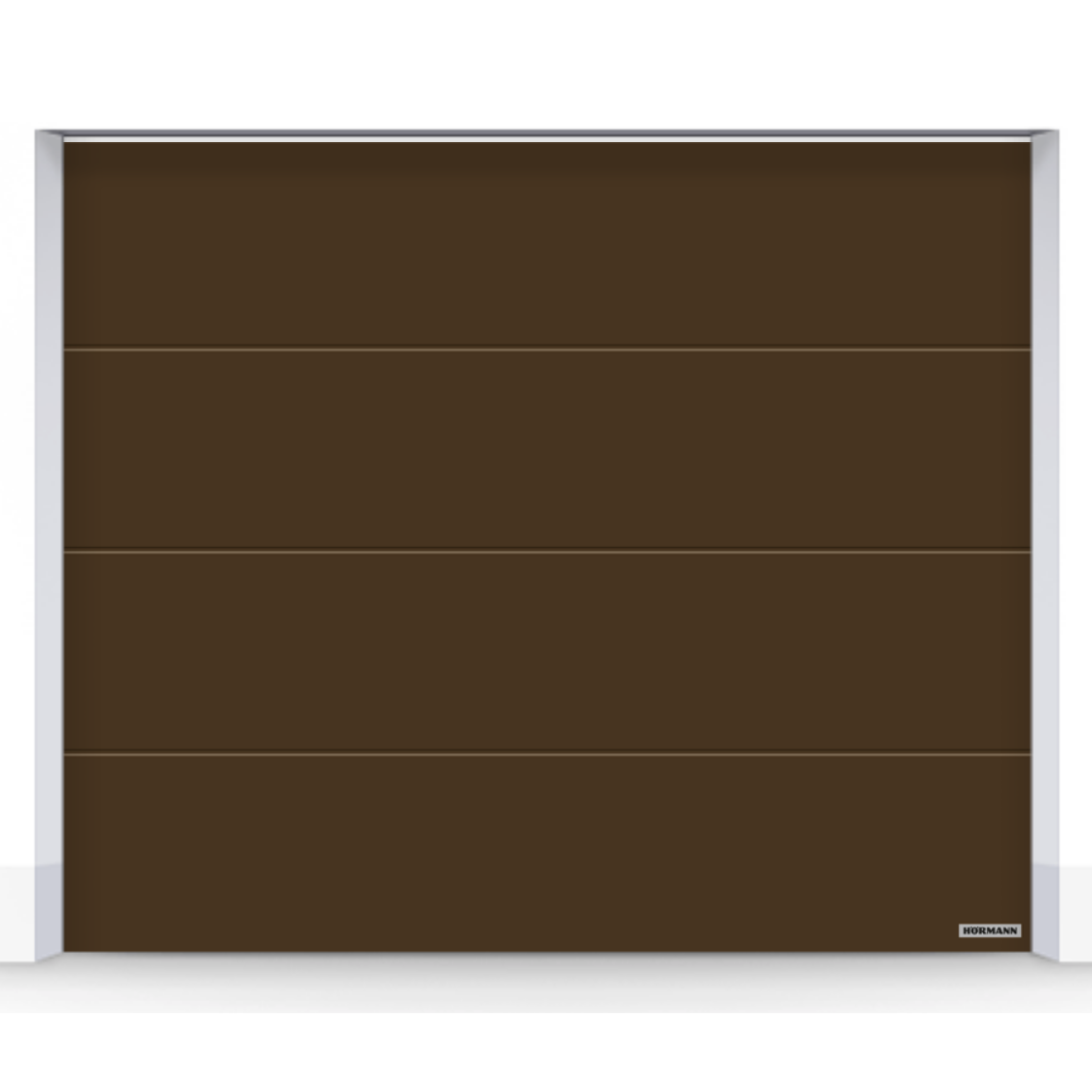 Гаражні автоматичні секційні ворота Hormann RenoMatic L-гофр 2750x2125 з приводом ProMatic