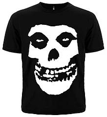 Футболка Misfits (skull logo), чорна, Розмір L