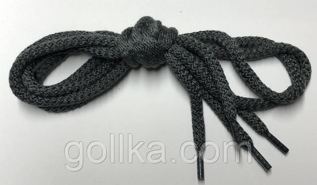 Шнурки круглі сірі