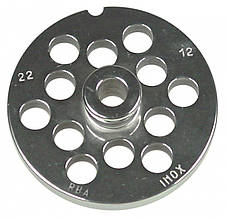 Решітка 12мм мод.22 з центр. втулкою Enterprise для м'ясорубки Sirman, Fimar, Fama, Apach, Everest, Mainca