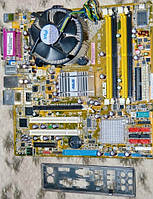 Комплект INTEL 4 ЯДРА - Материнська Плата s775 + Процесор Соге2 QUAD Q6600 ( 4 з частотою 2,4 Ghz кожне )