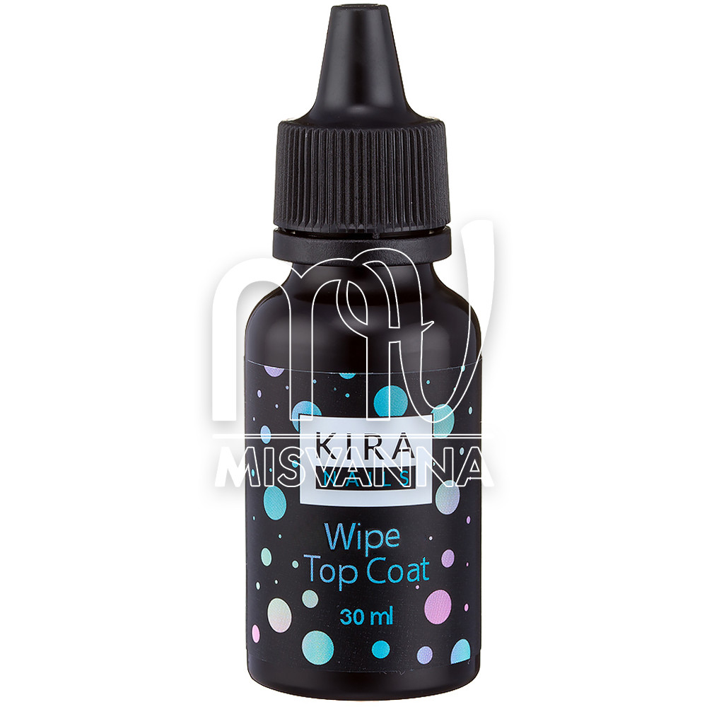 Топ гель для лаку Kira Nails WIPE Top Coat 30 мл з липким шаром