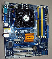 КОМПЛЕКТ AMD на 4 ЯДРА - Мат. Плата sAM3 СОМВО ( під пам'ять DDR3 і DDR2 ) +Проц Athlon X4 640 ( 4 по 3 Ghz)