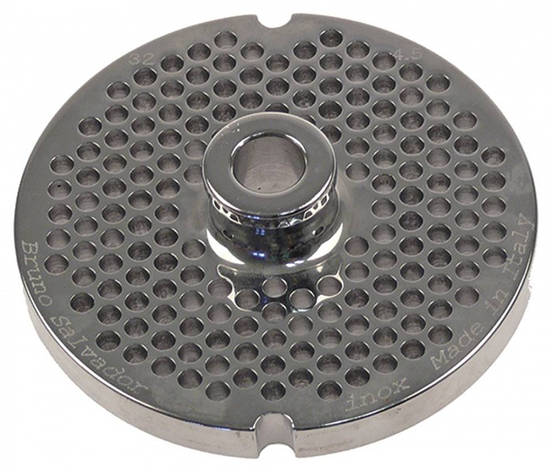 Решітка 4,5 мм з центр. втулкою для м'ясорубки мод.32 (D100/d13.5мм) система Enterprise, фото 1