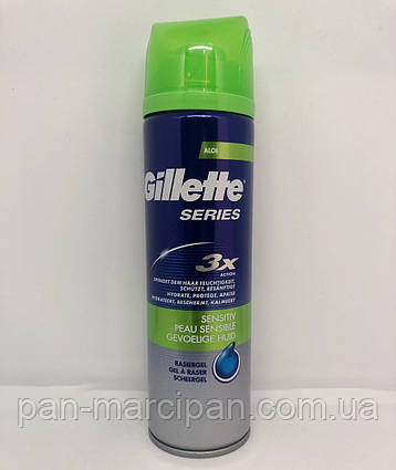 Гель для бриття Gillette series 3x Action 200 ml