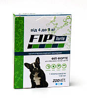 Капли Фип Форте (Fip Forte) от блох, клещей и комаров для собак 4 - 9 кг.