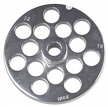 Решітка 16 мм з центр. втулкою для м'ясорубки мод.32 (D100/d13.5мм) система Enterprise