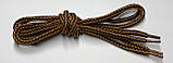 Шнурки прості круглі чорно-руді 120 см (Товщина 5 мм), фото 2