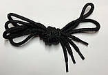 Шнурки прості круглі чорні 70 см (Товщина 5 мм), фото 2