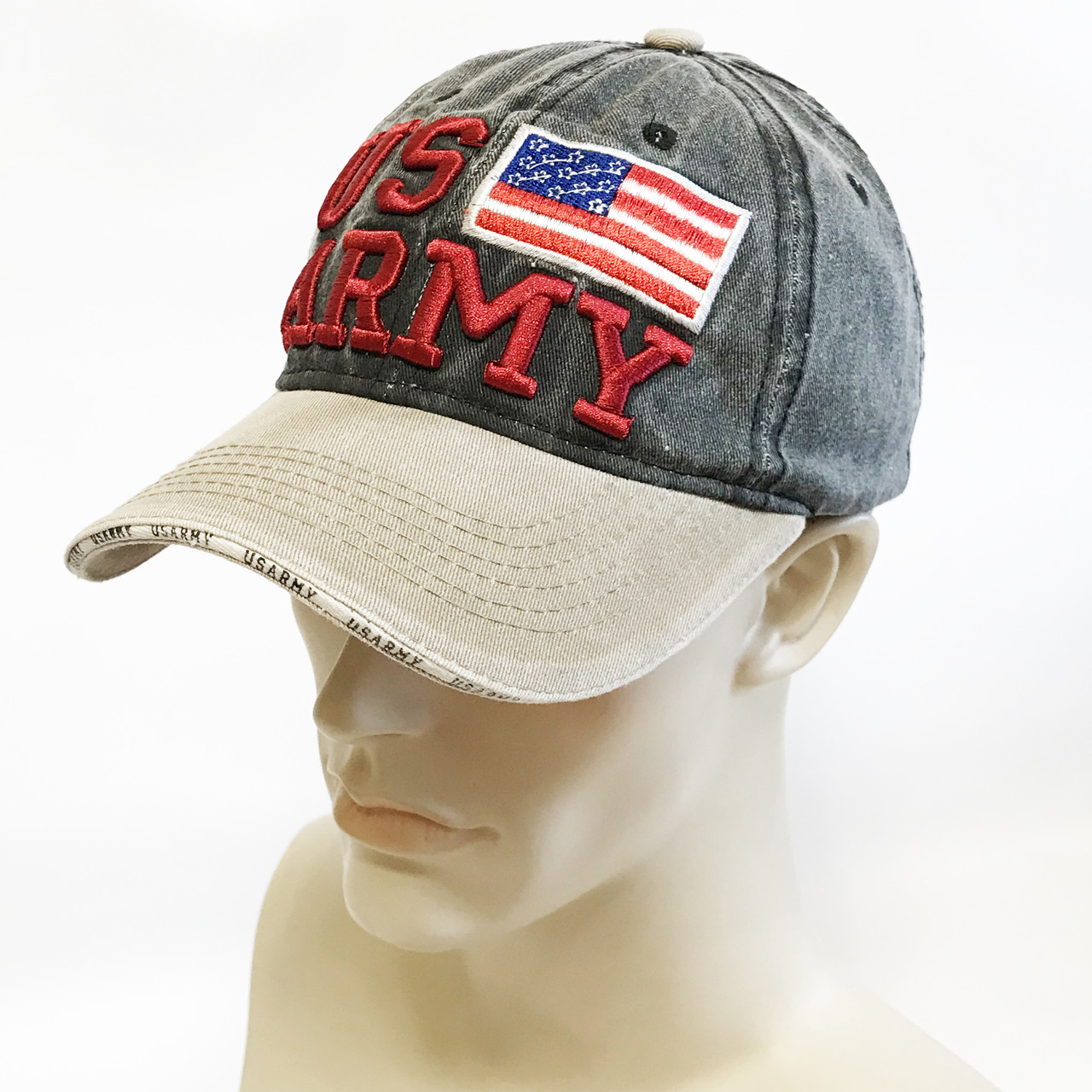 Бейсболка чоловіча "US ARMY" (сіро-бежева)