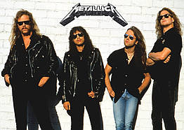 Плакат Metallica 90-s