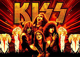 Плакат Kiss (red)