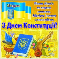 Вітаємо з Днем Конституції!