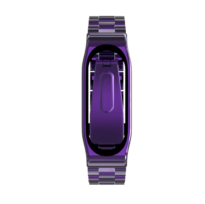 Ремінець Xiaomi Mi Band 4 / 3 MiJobs Metal металевий велика ланка Фіолетовий 1702P