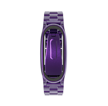 Ремінець Xiaomi Mi Band 4 / 3 MiJobs Metal Plus металевий велика ланка Фіолетовий 1690P